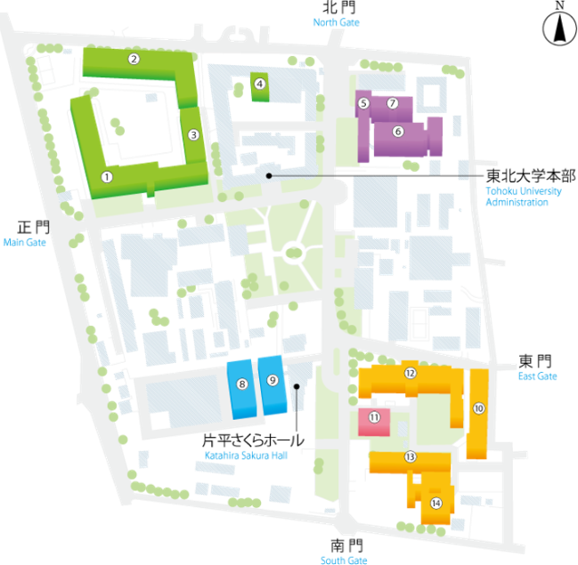 Katahira Campus Map